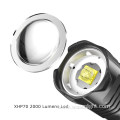 Super High Version XHP70 2000 Lumens Bright TYPE-C Rechargeable Dimming Tactical Torch Light With Clip